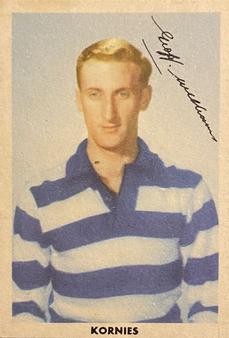 1954 Kornies Champion Footballers #24 Geoff Williams Front